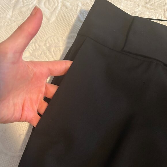 Banana Republic Black Wool Straight-Leg Suit Pants (Size 0) - perfect condition - Picture 7 of 12